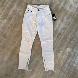 One Teaspoon white ripped Jean